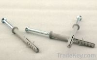 Plastic frame anchor with wing