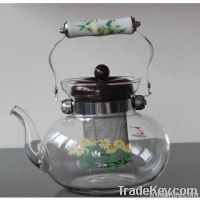 Glass Tea/coffee Pot With Ceramic