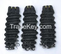 20 Inch Brazilian Virgin Hair deep wave Style Natural Black $47.4/pcs