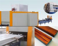 powder coating wood grain effect finish machine for aluminum profile