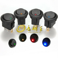 In Stock Car 12V Round Rocker Boat Dot Light LED Toggle SPST Switch Auto Motorcycle