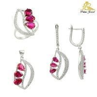 Silver zirconia Gemstone set