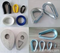 China made rigging part wire rope thimbles, electric cable thimble