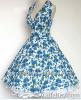 1950s fashion vintage swing dress rockabilly dress retro dress