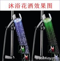 Light-emitting LED Shower Temperature Control