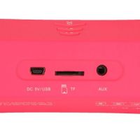 Bluetooth Speaker with TF Card Slot, Portable Active Bluetooth Music Player (Magenta)