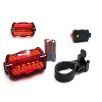 New High Quality Mountain Bike Bicycle 5 LED Bright Rechargable Back Light Rear Lamp