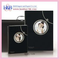 Elegant Wedding Album Black Painting Boy