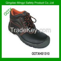 2014 fashion genuine leather PU sole safety shoes