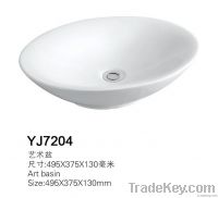 new design rectangle ceramic art basin