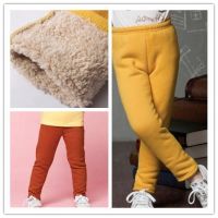 Girl winter berber fleece trousers kids pants