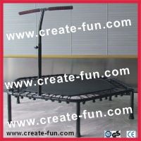 2014 new hexagonal mini trampoline with T-bar