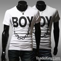 Fashion, cultivate one&#039;s morality round collar short sleeve T-shirt