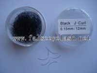 False eyelash J curve 0.15mm diameter 12mm