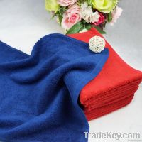 Bright colored towel for hotel use