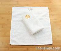 White 100%Cotton Hotel Face Towel