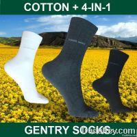 4-IN-1 GENTRY SOCKS / ANTI-ODOR SOCKS / NEGATIVE ION SOCKS