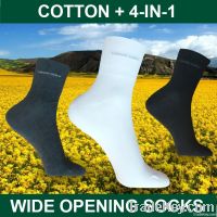 4-IN-1 WIDE OPENING SOCKS / FAR-INFRARED SOCKS / NEGATIVE ION SOCKS