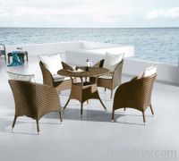 Outdoor Rattan Table and Chair