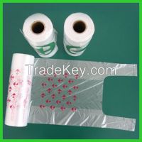 HDPE T-Shirt Bags on Roll From China