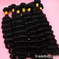 Sell Brazilian Human Hair Extensions Deep Wave Natural Color