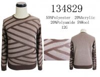 Men&#039;s  long sleeve crew neck sweater for winter 12GG