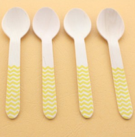 102C CHEVRON WOODEN SPOONS