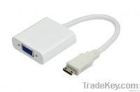 HDMI A to VGA Adapter Cable