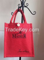 customer eco-friendly reusable degrable jute bag