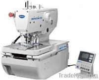 Direct drive computer control of eyelet buttonhole sewing machine