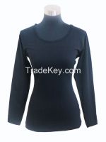 Women Black Cotton T-Shirts