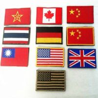countries flags custom embroidered cloth
