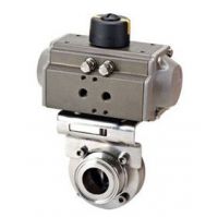 Sanitary Stainless Steel Pneumatic Quick Installing Butterfly Valve