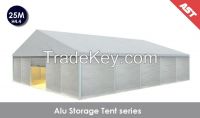 Aluminum clear span tents for industrial storage and warehouse