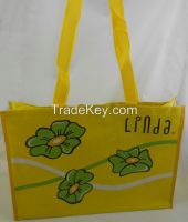 ZH201501P 120GSM PP woven shopping bag with laminated From China