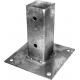 Steel Square Drive-in Post Support