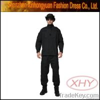 Black military uniform tactical uniform