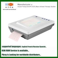 12 channels portable intelligent ECG machine with 7"LCD touch screen 