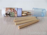 2014 New design natural wood color pencil 12pcs set with pencil box