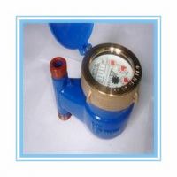 Vertical multi-jet vane wheel water meter