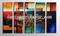 5 Panel Wall Art 100% Hand Painted Home Decoration Abstract Wall art Home Decor Oil Paintings On Canvas op832