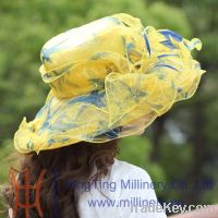 2014 hot sales organza cap and hat