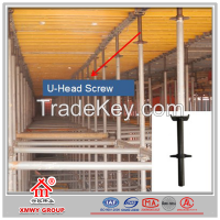 seamless adjustable scaffolding U Head Screw for mini Height Control