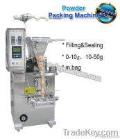 Powder sachet vertical form fill seal machine with auger filler