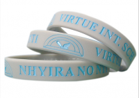 2014 custom debossed or embossed silicone wristbands