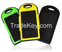 2015 universal 5000mah solar power bank for laptop portable solar cell phone charger From China