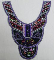 BC020       beaded collar ,neckline