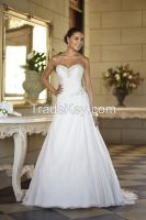 2014 New In Stock White/ Ivory A-Line Wedding Dress