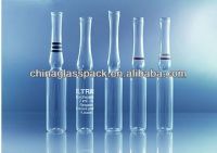 clear and amber pharma glass ampoule