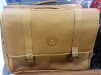 Genuine Leather Pangea Brand Sports Logo Laptop Briefcases